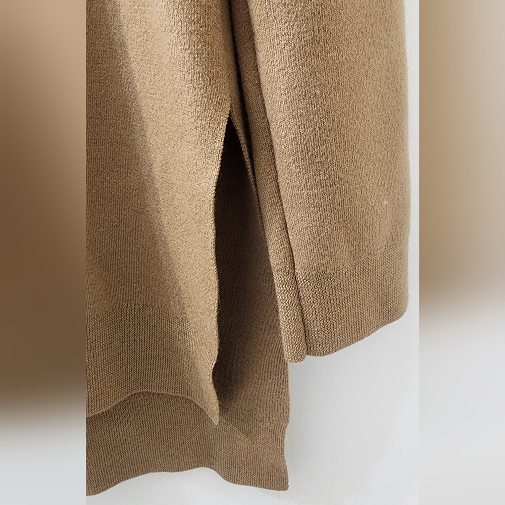 Theory Camel Ribbed Knit Sweater - Picture 3 of 4